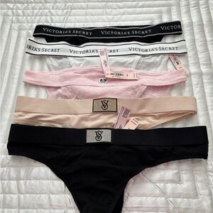 Victoria's Secret Trio - Black, Pink, Nude white